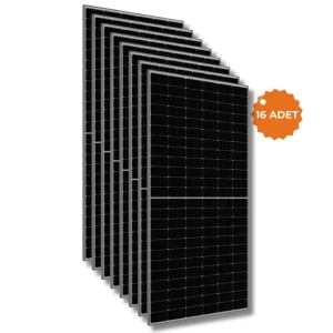 TommaTech 620 W A+ Diamond Bifacial Half Cut Topcon Güneş Paneli 16 Adet