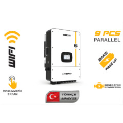 Mexxsun 15 KW Hibrit Trifaze On Grid İnverter LV (48V)