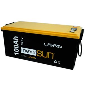 Mexxsun 25V 100Ah 2.56Kwh LiFePO₄ Akü